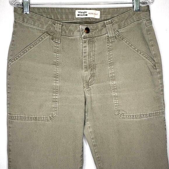 Wrangler Riggs Workwear Women’s Work Pant 10 x32 Bark Brown 32x32 Canvas STAINS - Picture 5 of 10